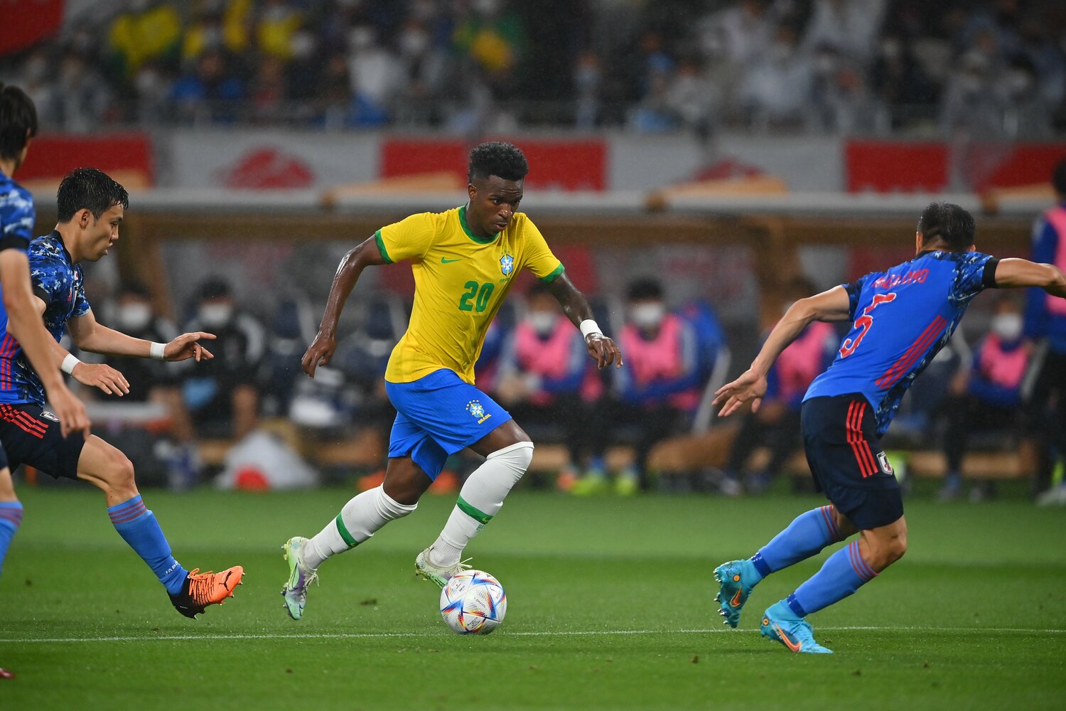 6月、日本戦でのビニシウス ©JMPA