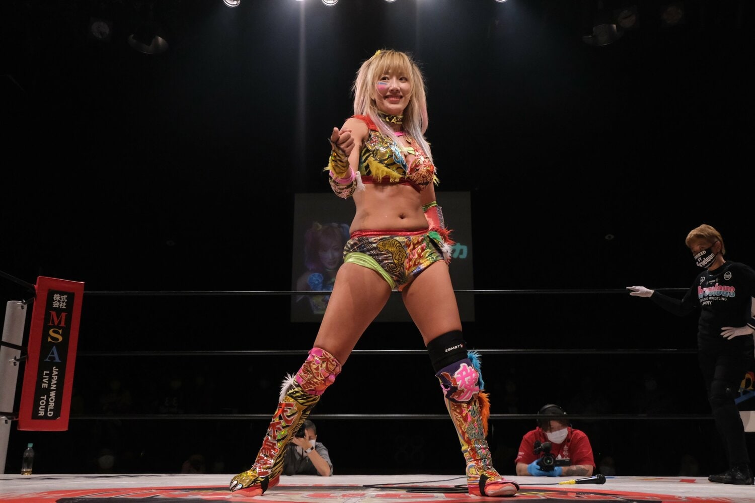 リングで見せる“華”はどのリングでも一級品だ