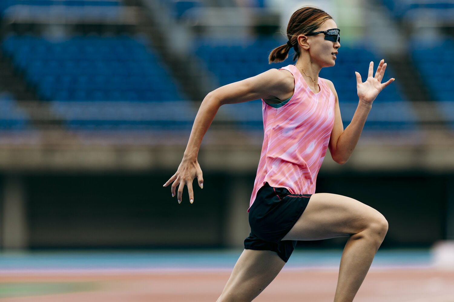 8月初旬。五輪期間中の最中、走高跳の日本王者の姿は神奈川の陸上競技場にあった ©Kiichi Matsumoto