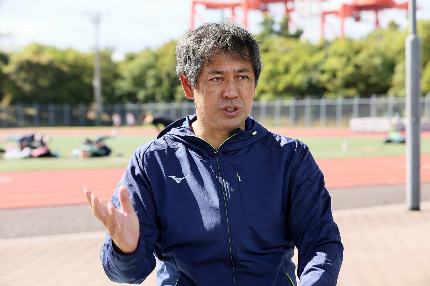 現在は甲南大女子陸上部の監督を務める伊東氏　©Shigeki Yamamoto