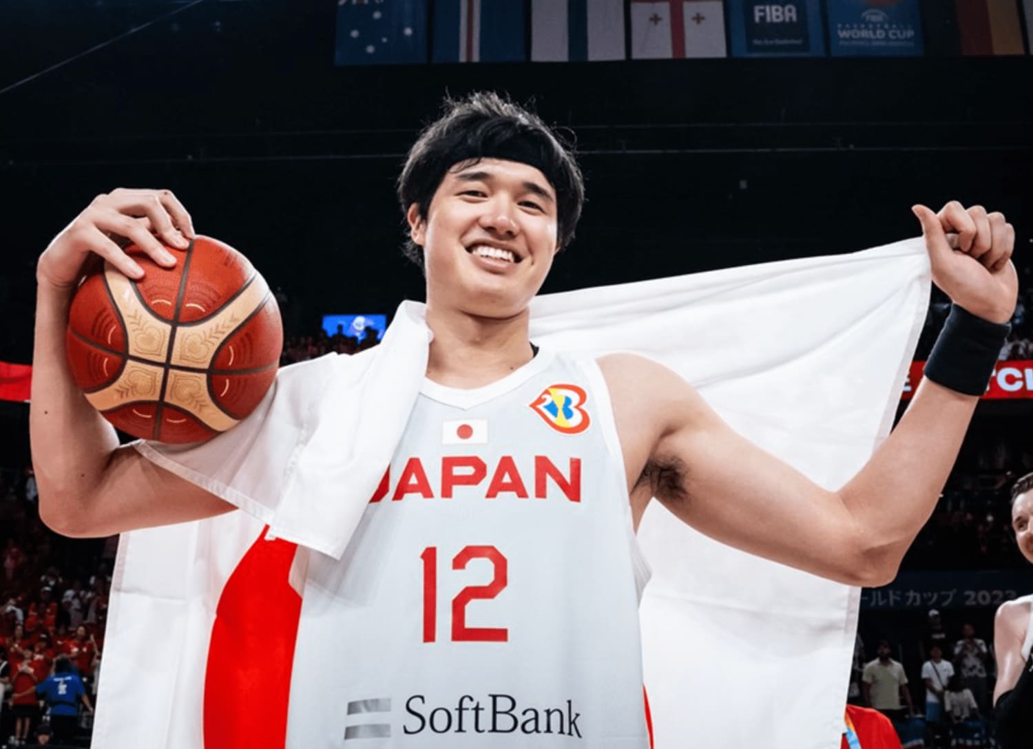 昨年のW杯でも大活躍を見せた渡邊雄太　©FIBA