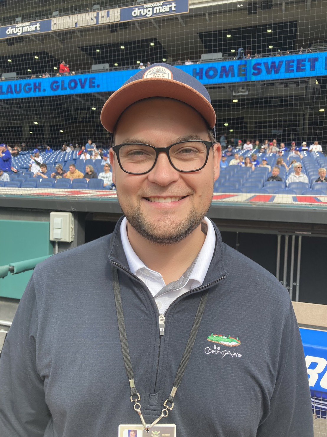 LAタイムズでドジャース番記者を務めるジャック・ハリス記者（筆者撮影）