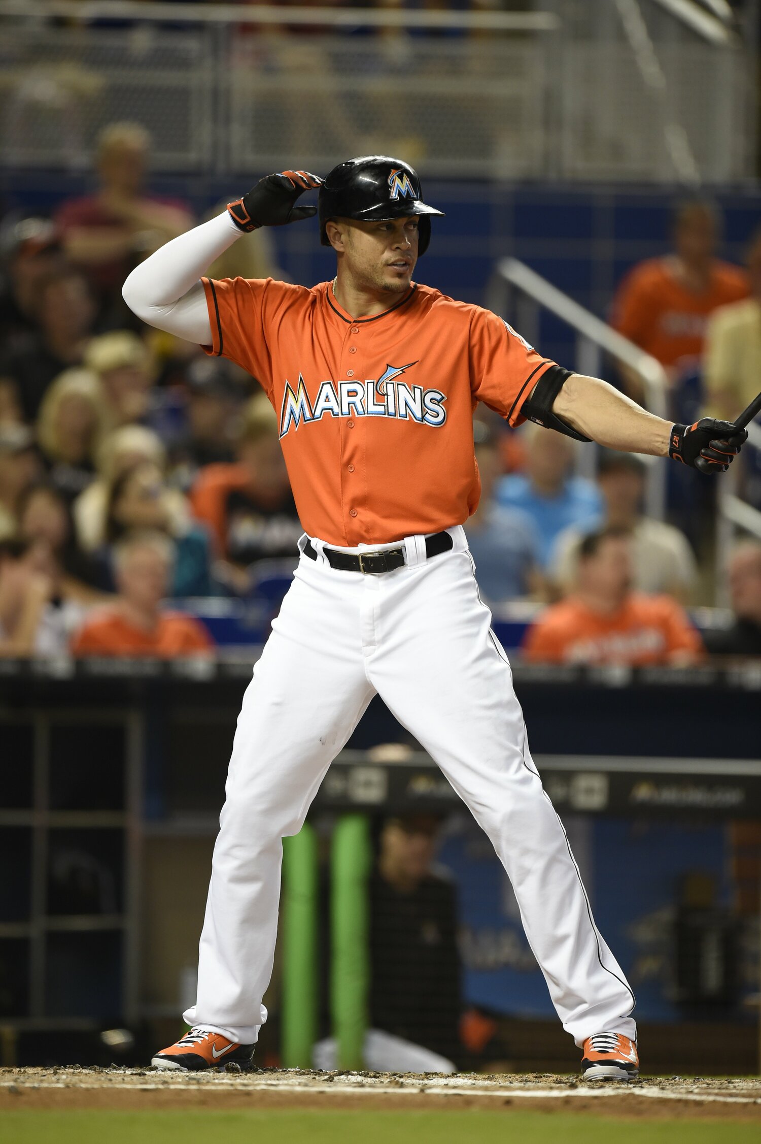 マーリンズ時代のスタントン　©Naoya Sanuki