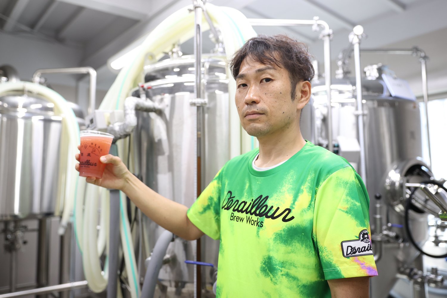 セレッソバル用に作ったシャツはスタジアムで視認性の高い緑色