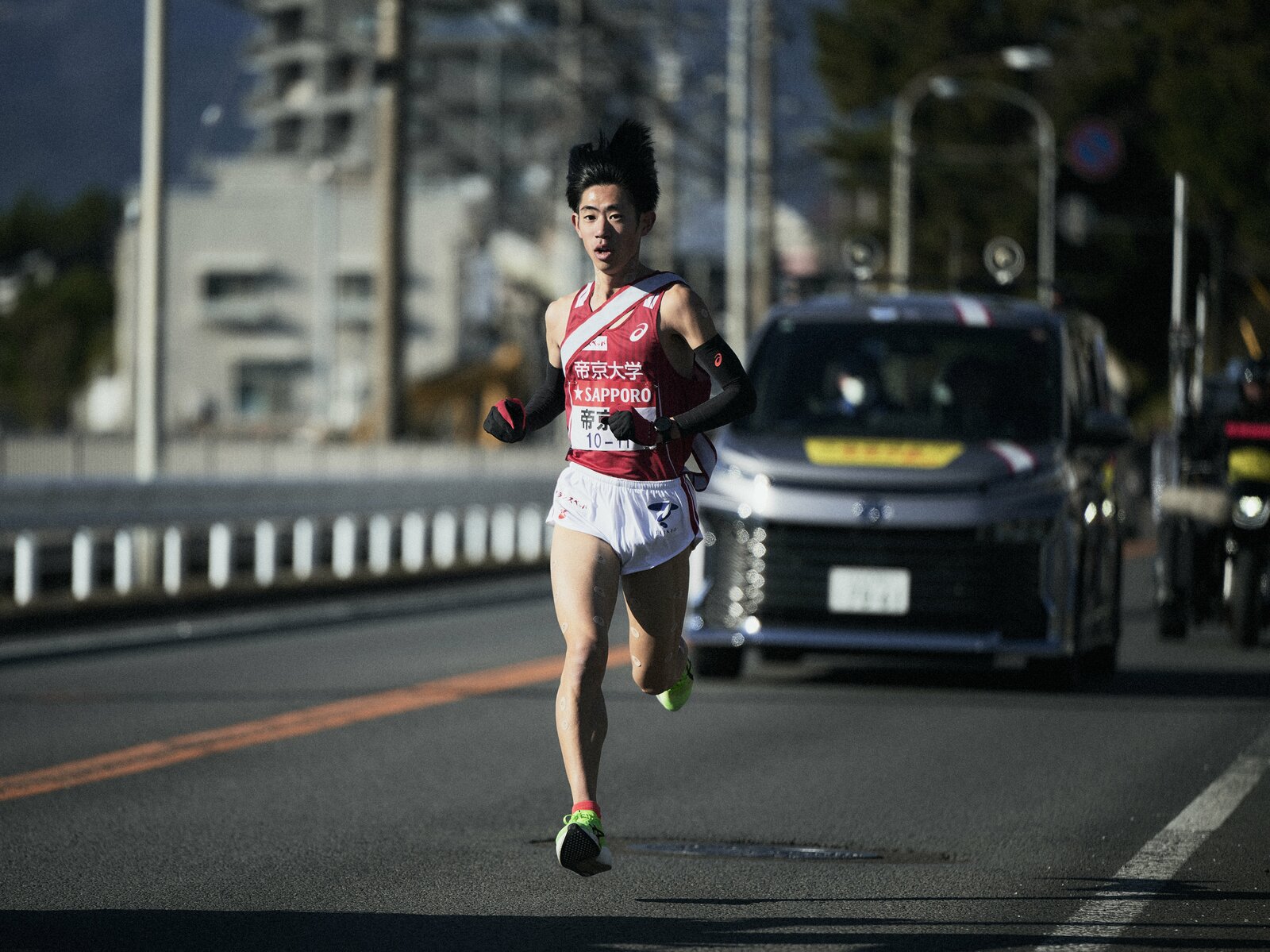 7区を快走する柴戸 photograph by Yuki Suenaga