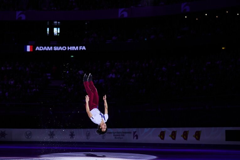 シャオ・イム・ファは欧州選手権エキシビションでもバックフリップを披露　©Getty Images
