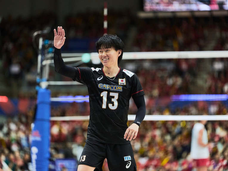 VNLで存在感を発揮するリベロ小川智大　©︎Yuki Suenaga