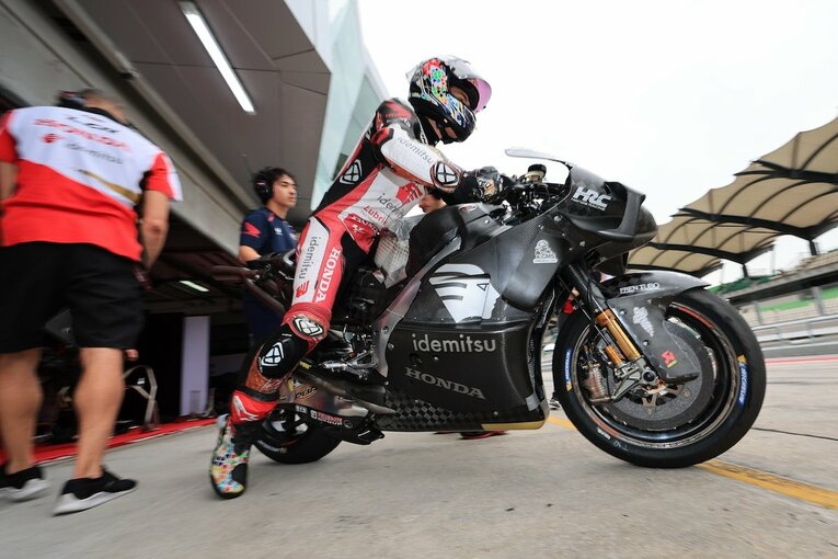 今季は目に見えて空力に力を入れ始めたホンダの中上貴晶　©Satoshi Endo