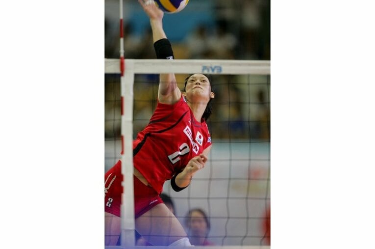 現役時代の大山加奈©BUNGEISHUNJU