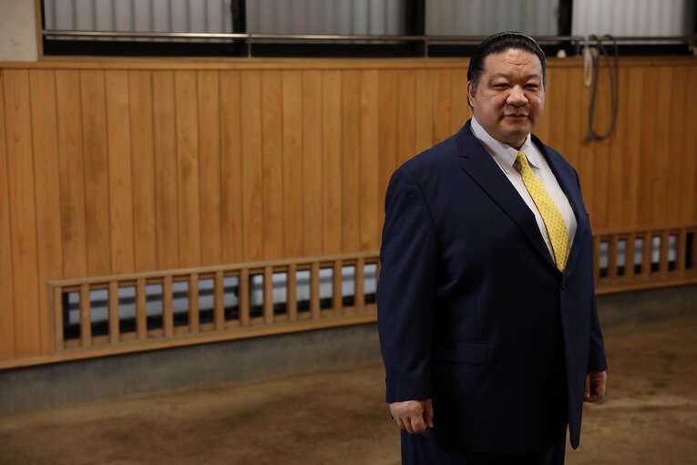 元大関・魁皇の浅香山親方　©Shigeki Yamamoto