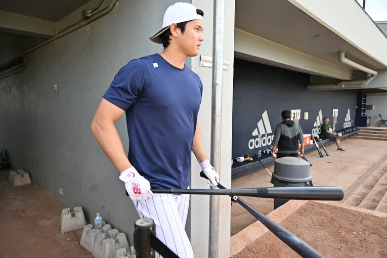 決戦の地・マイアミで調整する大谷翔平　©Naoya Sanuki