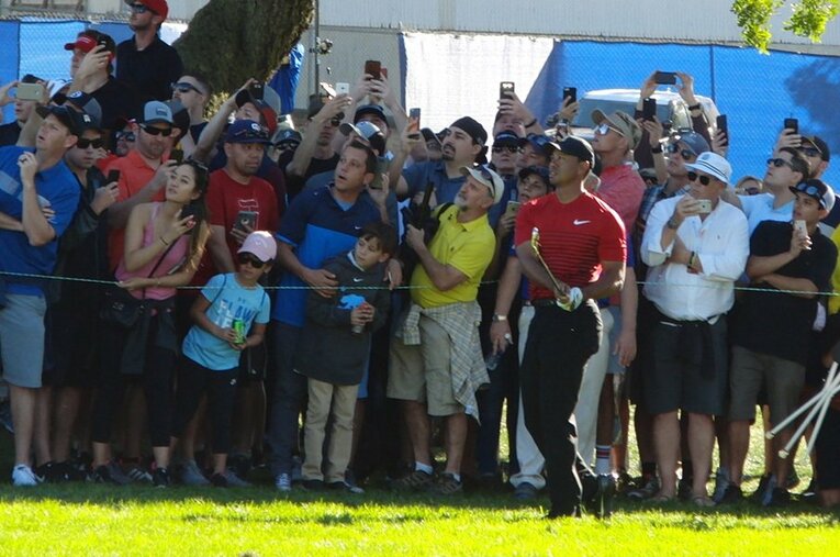 ゴルフにとってのタイガー・ウッズは、誰とも比べることができない存在感を持っているのだ。 ／ photograph by Sonoko Funakoshi
