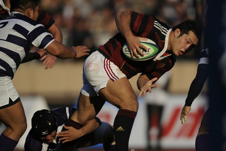 早稲田大でキャプテンを務めた垣永真之介（2013年）　©︎Takuya Sugiyama