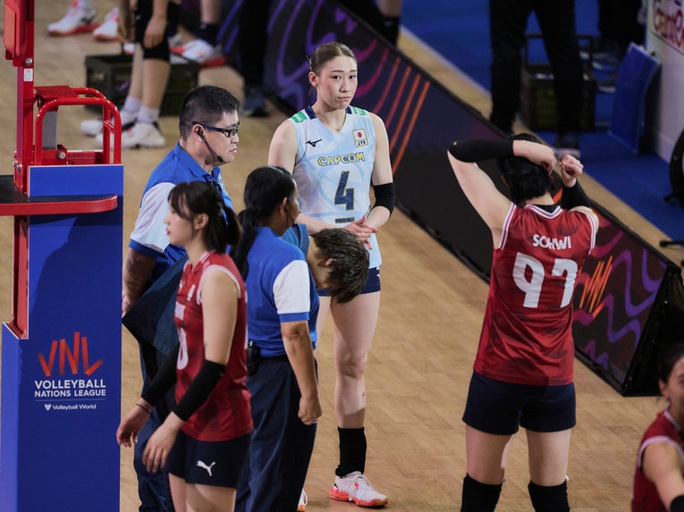 バレーボールネーションズリーグ 韓国戦　©︎Yuki Suenaga