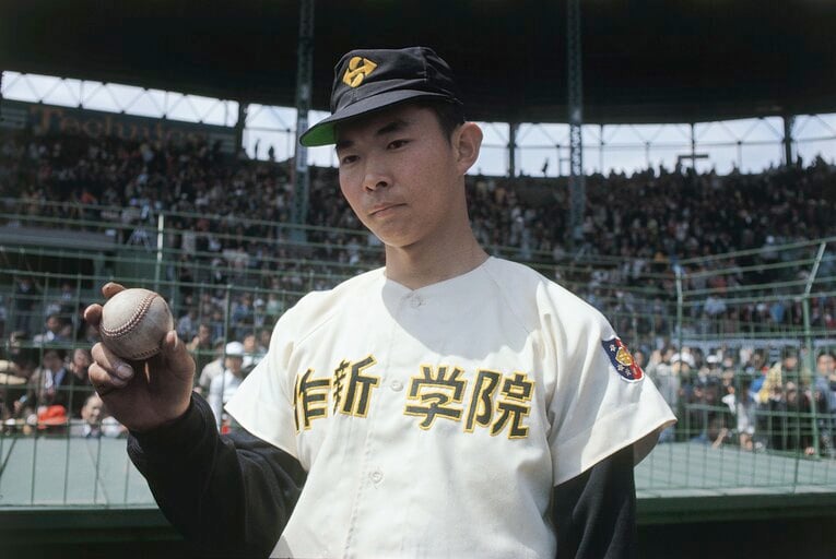 作新学院時代の江川卓　©JIJI PRESS