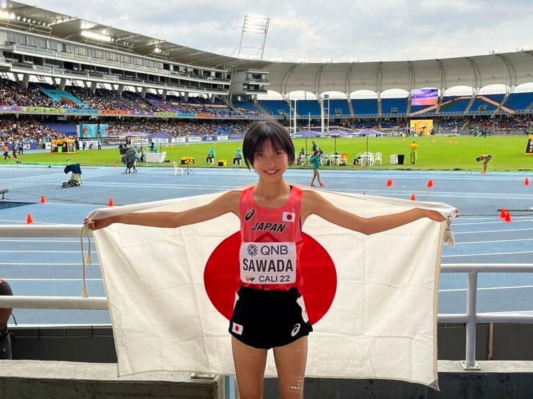 2022年のU-20世界選手権では2年生ながら1500ｍで6位入賞の快挙　©jaaf