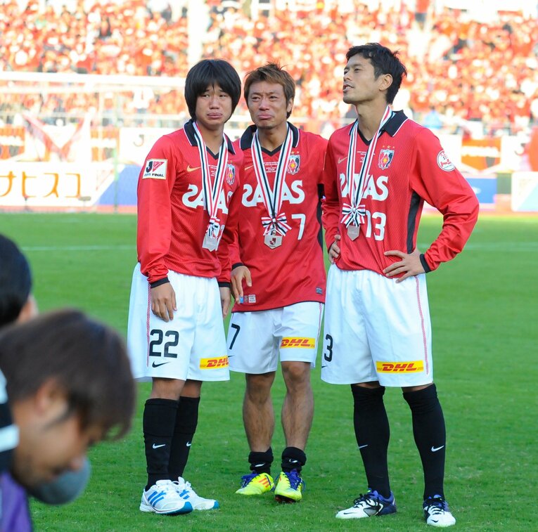 2011年10月、ヤマザキナビスコカップ決勝。後半50分に2枚目のイエローカードで退場、チームも0-1で敗れた　©︎Toshiya Kondo