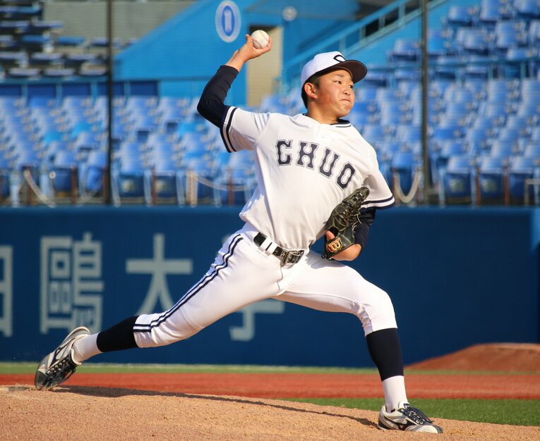 中央大の石田　©JIJI PRESS