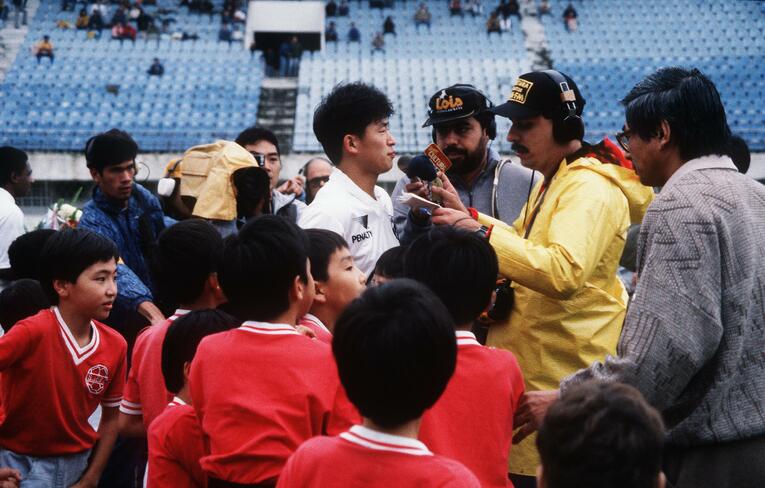 ブラジル時代のカズ　©JIJI PRESS