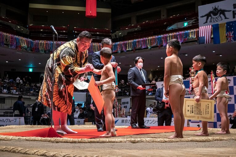 過去15回開催してきた白鵬杯。多くの現役力士が同大会への出場経験を持つ　©Takuya Sugiyama