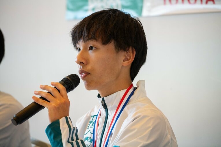 【黒田朝日レア写真】出走後もさわやか（3年時。写真は続きます）　©Nanae Suzuki