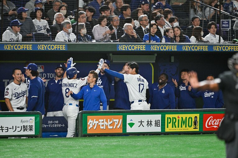 日本開幕シリーズでの大谷翔平　©Nanae Suzuki