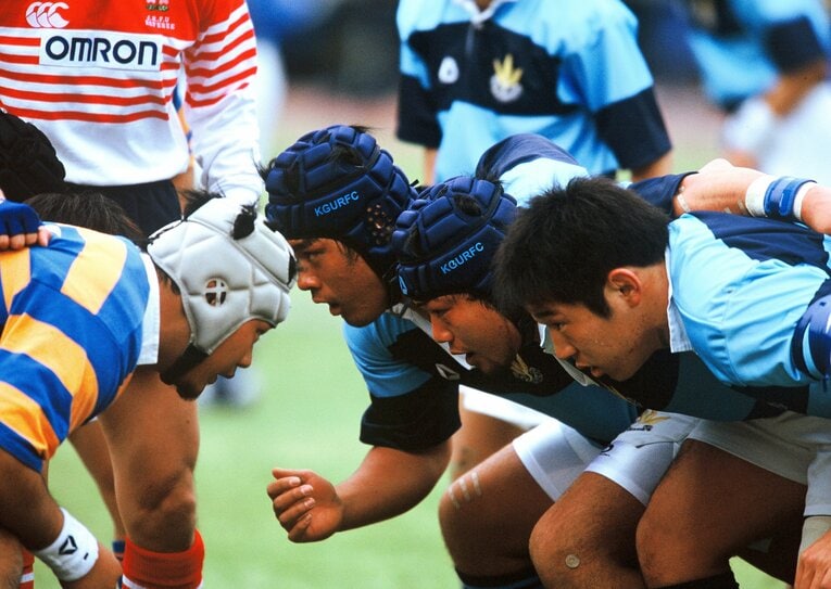 関東学院大1年・山村亮／第37回大学ラグビー選手権決勝（2001年1月13日）©︎Takao Yamada