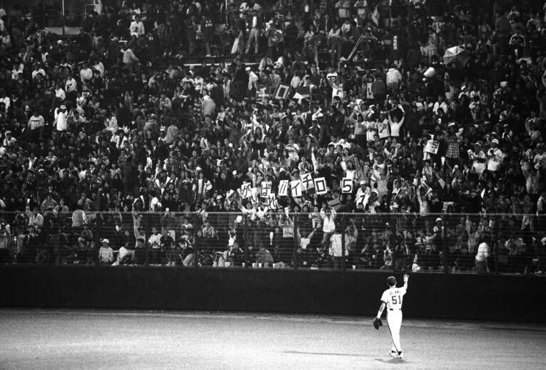 1996年日本シリーズで。　©Kazuaki Nishiyama