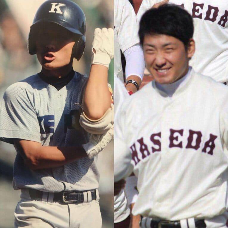 兄は慶應高、弟は早稲田実でともに甲子園に出場／本人提供