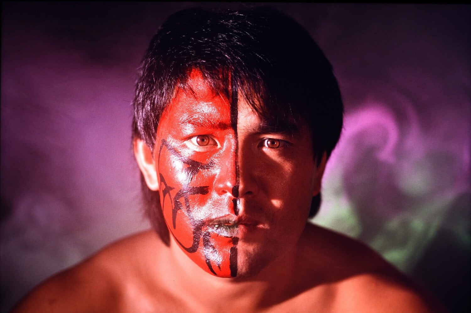 筆者が撮影した「半面ムタ」