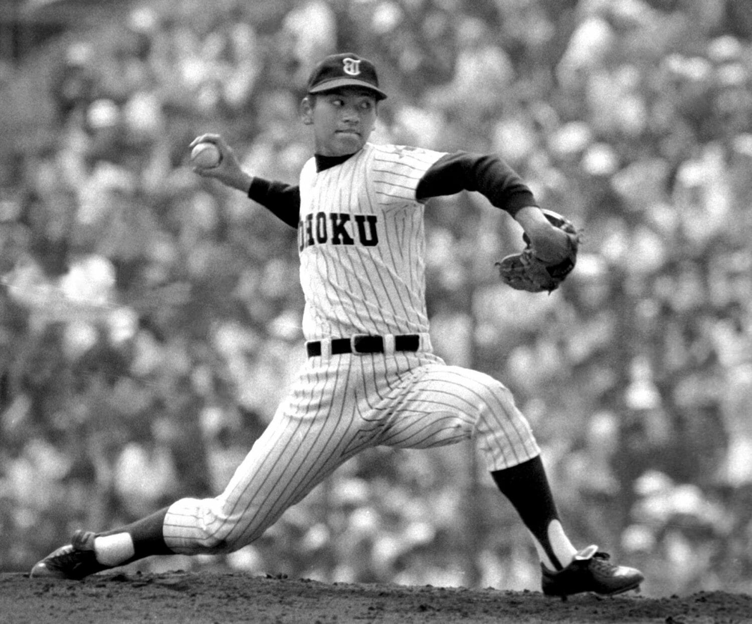 東北高時代の佐々木主浩。2年の夏からエースとして3季連続甲子園大会に出場。3年の春夏はベスト8に進出した　©Sankei Shimbun