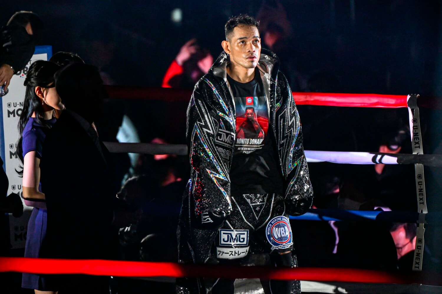 リングインしたドネア。試合前は43歳という年齢から衰えも指摘されていた ©Takuya Sugiyama