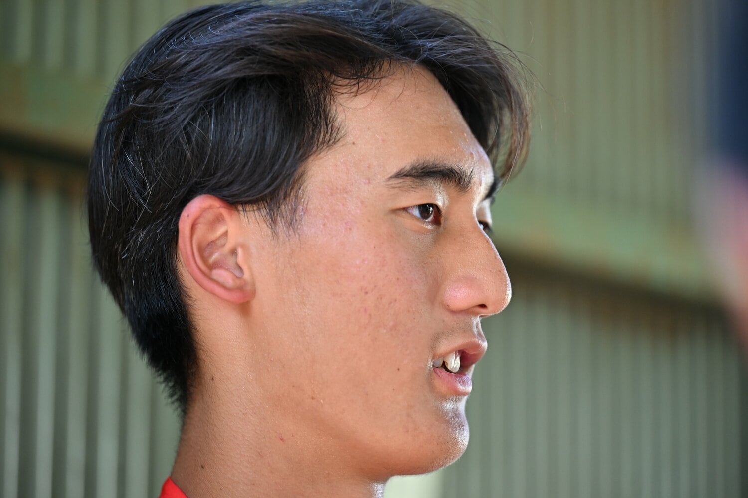 慶応のショート・八木陽 ©Naoya Sanuki