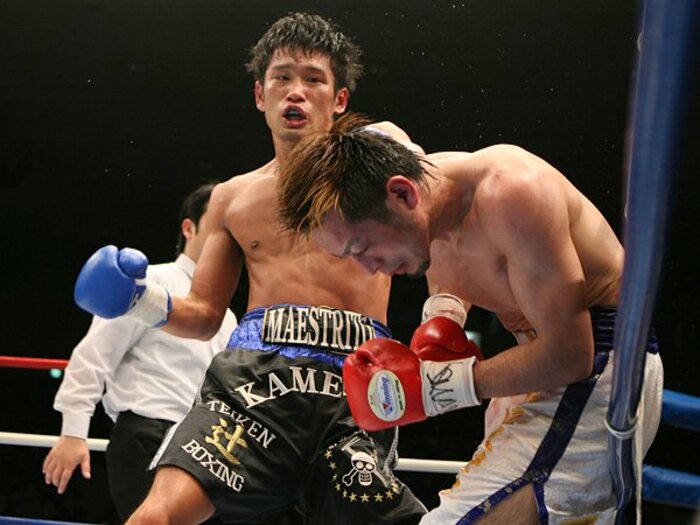 “策士型”で世界を目指す、もうひとりの「亀」。～“芸術”志向のS・ライト級新王者～＜Number Web＞ photograph by BOXING BEAT