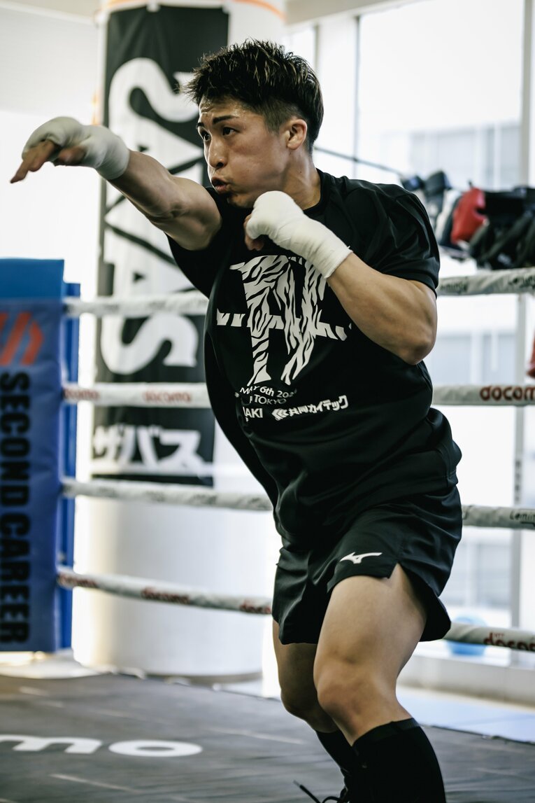 井上尚弥の公開練習　©Kiichi Matsumoto