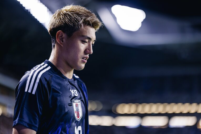 2シャドーの一角として先発し、78分までプレーした堂安律。試合後、攻撃面の課題を率直に指摘した　©Kiichi Matsumoto