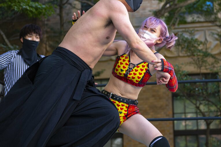 慶應プロレス研究会“唯一の女子学生レスラー”無村架純が“男子相手”に闘う理由「木村花さんみたいに」《特別フォトインタビュー》(20)