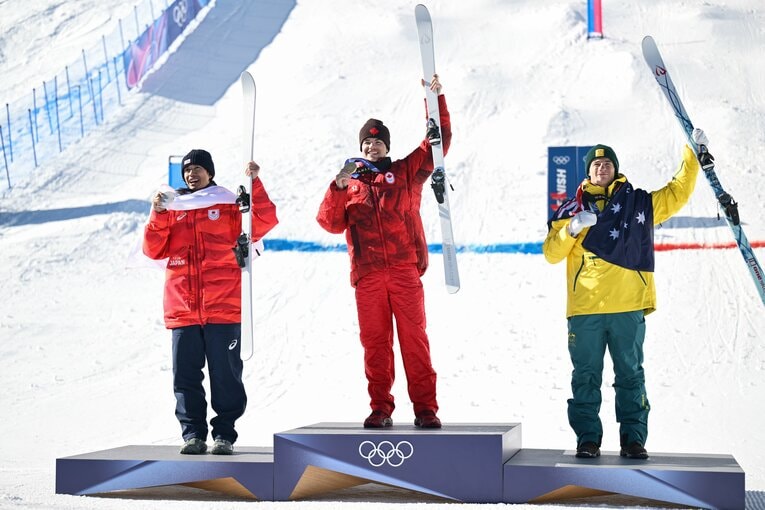 「パパ友表彰台」の3人　©Nanae Suzuki/JMPA