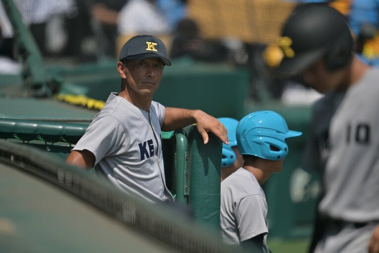 慶応高の森林貴彦監督。2015年8月から同校監督に就任した　©Hideki Sugiyama