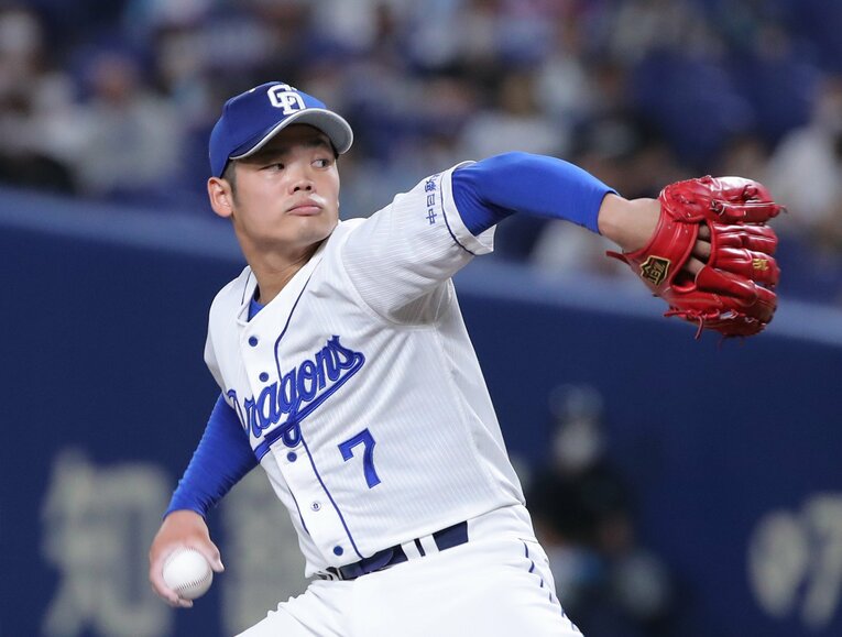 自主トレ期間中からしっかり投げ込んでいる　©︎JIJI PRESS