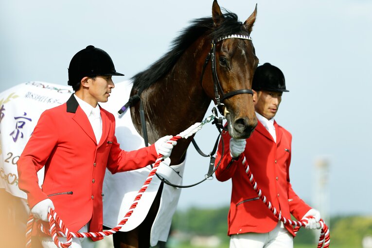 第83回（2016年）日本ダービーを制したマカヒキ　©︎Kiichi Matsumoto