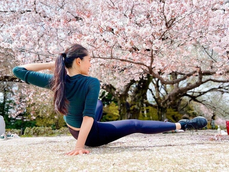 トレーニングを行う竹林　©本人提供