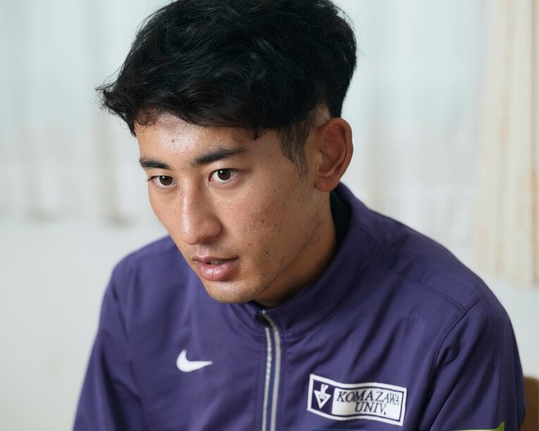 この3月で駒大を卒業する白鳥。1年時から箱根を走った実力派のランナーだが、大学4年間は決して順風満帆ではなかった　©Yuki Suenaga