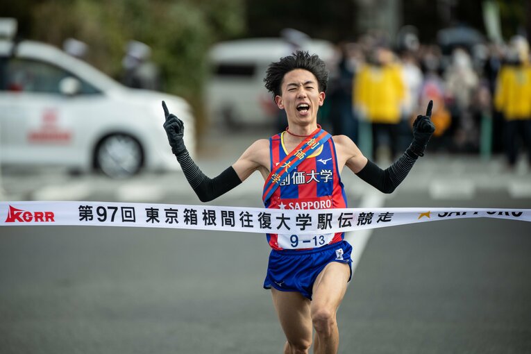 創価大学の5区を走った三上雄太選手　©Nanae Suzuki