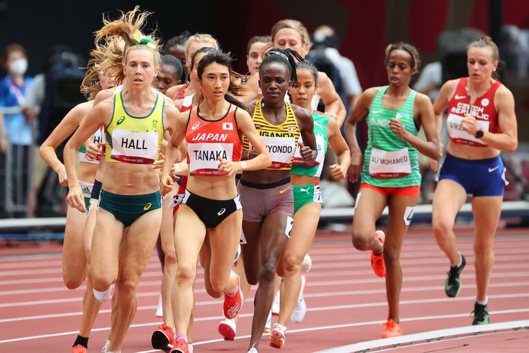 東京五輪1500ｍの準決勝では日本人女子初の4分切りとなる3分59秒19をマーク　©︎JMPA