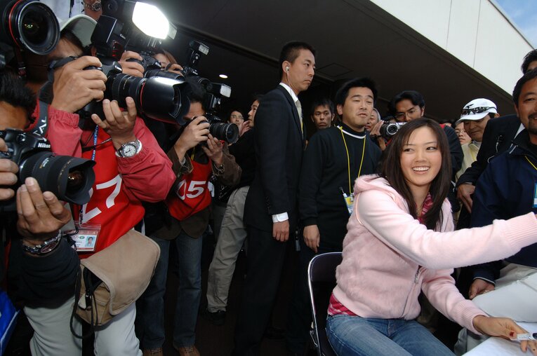 カシオワールドオープンに参戦した当時16歳のミッシェル・ウィー　©︎Takashi Shimizu