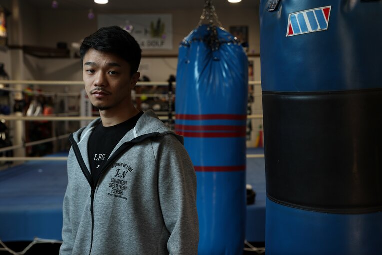 WBC王者の中谷潤人。6月8日にIBF王者・西田凌佑との統一戦を行う　©Shigeki Yamamoto