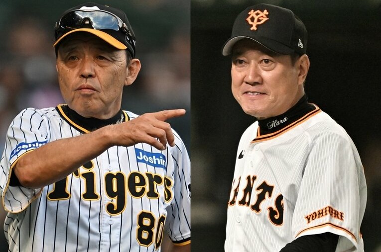 岡田彰布と原辰徳。阪神・巨人の象徴のような2人は、大学時代からライバルだったという ／ photograph by Hideki Sugiyama