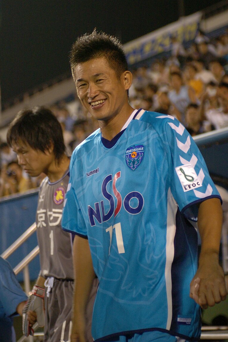 2005年、横浜FC移籍初年度の三浦知良　©Masashi Hara