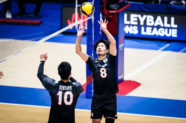 ネーションズリーグ フランス戦　©︎FIVB